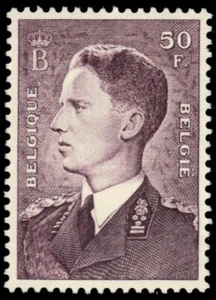 BELGIUM 449a - King Baudouin "1952 Violet Brown" (pb84613) - Picture 1 of 1