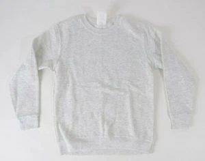 Hanes Unisex Boys Girls Gray Long Sleeve Crew Neck Sweatshirt Size Small NWOT - Picture 1 of 4