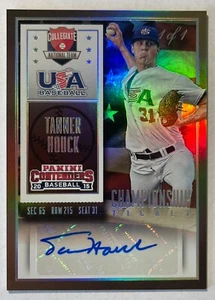 2015 Panini Contenders USA Baseball Tanner Houck Championship Ticket Auto RC 1/1 - Picture 1 of 2