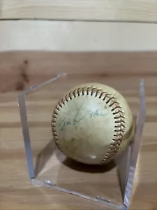 Larry Osterman And Ernie Harwell Autographed Baseball Detroit Tigers Announcers - Picture 1 of 3