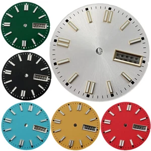 29mm sterile blue green red black watch dial green luminous fit NH36 movement - Picture 1 of 14