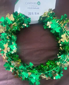 St.Patricks Day Coiled Garland 20Ft/6m - Picture 1 of 4