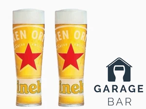 Juego de 2 vasos de cerveza Heineken pinta 20 oz totalmente nuevos estrella roja - Imagen 1 de 2
