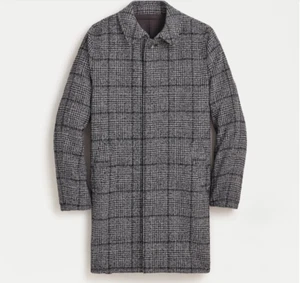 J Crew Ludlow Car Coat in Glen Plaid Wool Blend AC448 Grey/Black 38R - Bild 1 von 2