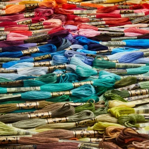 50 Skeins Lot DMC Floss Embroidery Thread No Duplicates France 100% Cotton - Picture 1 of 9