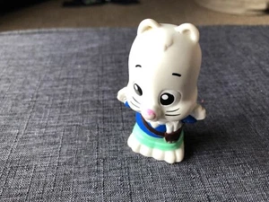 Little Tikes Apple Grove Pals White Bunny Blue Overalls Missing Hat PVC Figure - Picture 1 of 8