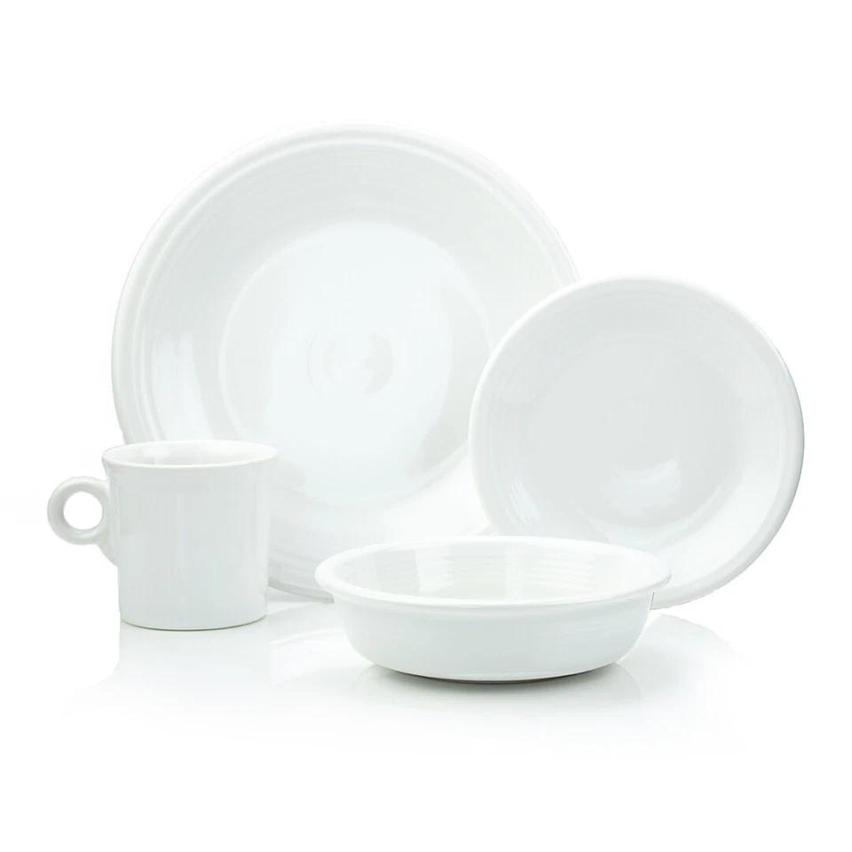 Fiesta® 4-Piece Place Setting | White - Image 1 of 1