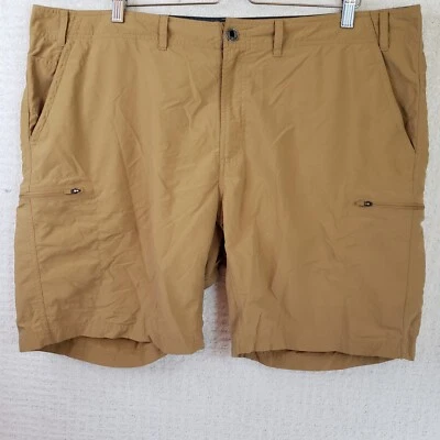 Pantalones Cortos ExOfficio Para Hombres 42x9 Camel Bolsillo Carga Exterior Campamento Caminata Algodón Nylon Foto 1 de 4