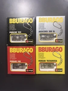 Vintage 4 BBURAGO Key Holder- Keychains, Made In Italy 🇮🇹 - Picture 1 of 11