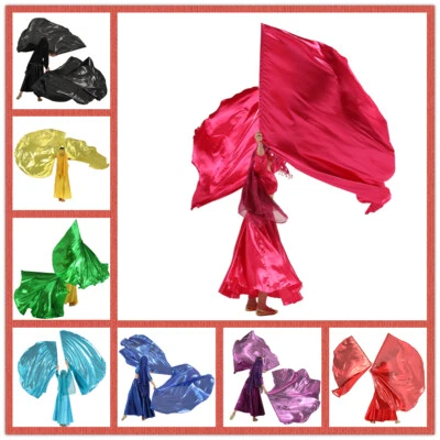 Mujeres Halloween Vestir Danza del Vientre Bandera Semicírculo Metálico Bandera Disco Velo Foto 1 de 4