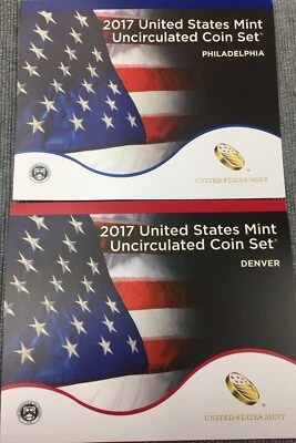 2017 United States Mint Uncirculated Coin Set 20 Coins Philadelphia & Denver P&D - Image 1 of 3