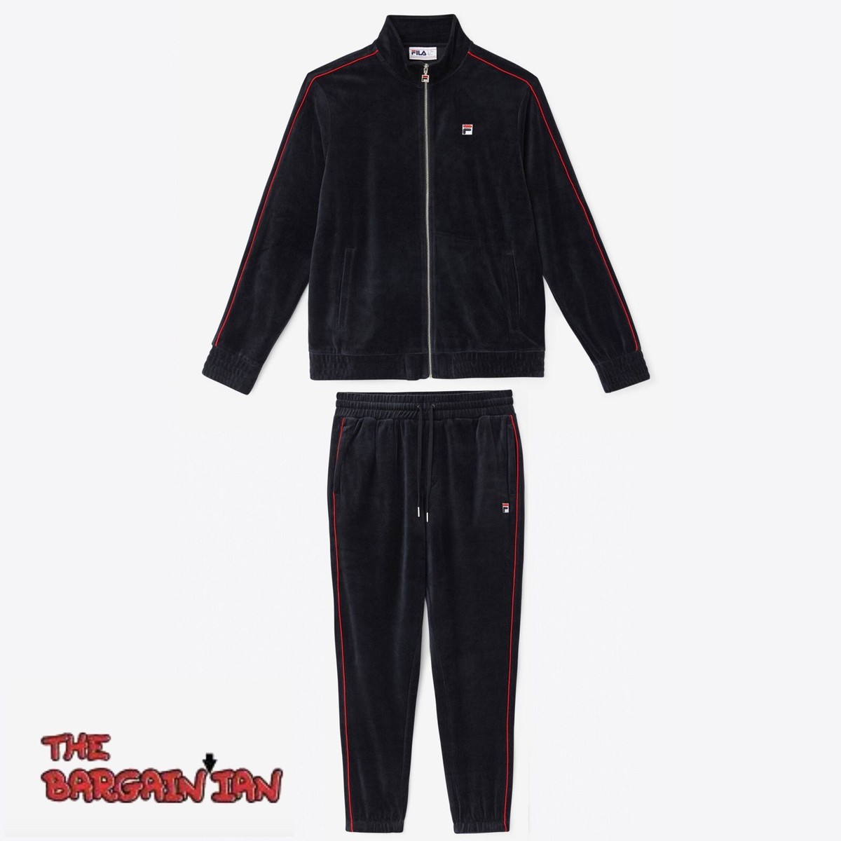 Velour Track Jacket Black Tracksuits & Sets for Men for Sale Velour Track Jacket Black Tracksuits & Sets for Men for Sale