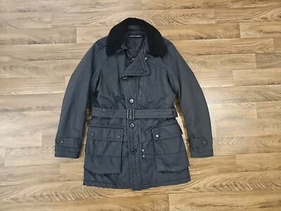 Ralph Lauren Black Label Belted Moto/aviator Trench Jacket- Size Medium Foto 1 de 4