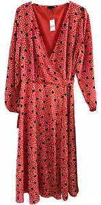 Ann Taylor Heart Wrap Dress Size 12 - New with tags - Picture 1 of 6