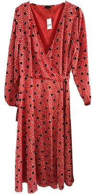 Ann Taylor Heart Wrap Dress Size 12 - New with tags - Image 1 of 4