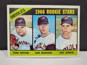 1966 Topps #579 Astros Rookies Bertaina/Brabender/Davey Johnson EX - Foto 1 di 8