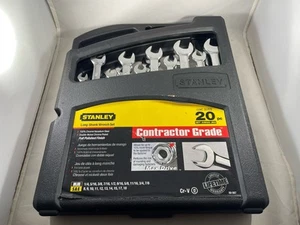 Juego de llaves combinadas Stanley 20 piezas estuche estándar métrico grado contratista - Imagen 1 de 24