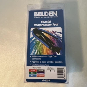 Belden VT-200-R Koaxial Kompressionswerkzeug, neu in Verpackung, versiegelt. - Bild 1 von 2