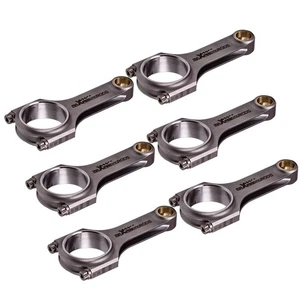 6 PCS Connecting Rod Rods For Mitsubishi 6G72 3000GT WITH ARP 2000 bolts 141mm - Picture 1 of 18