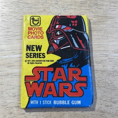 1977 Topps Star Wars series 2 Factory Sealed wax pack With Gum - Image 1 of 4