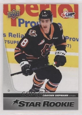 2021-22 Upper Deck CHL 2020-21 CHL Star Rookies Grayden Siepmann #437 - Image 1 of 2