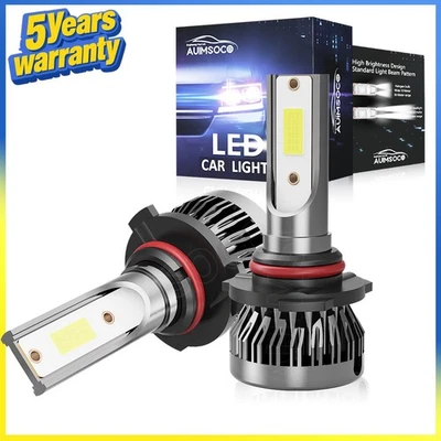 Farol de LED 6000K branco 9005 HB3 super brilhante para Volkswagen Jetta 1997-1998 - Imagem 1 de 4