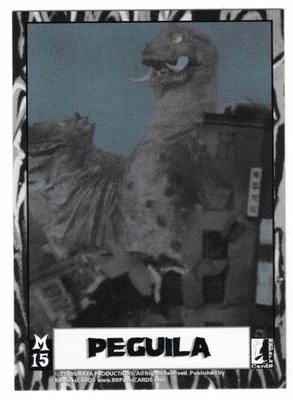 Ultraman Ser. 1 Proof Card. Ultra Q & Monsters Puzzle Back M-Card #M15- Peguila - Image 1 of 2