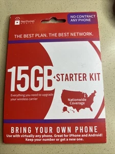 Red Pocket SIM Kit 1 Month Unlimited Talk Text and Data with - Zdjęcie 1 z 1