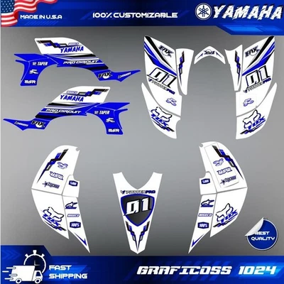 Yamaha YFZ 450 graphics kit 2003 2004 2005 2006 2007 2008 stickers decals kit - Image 1 of 4