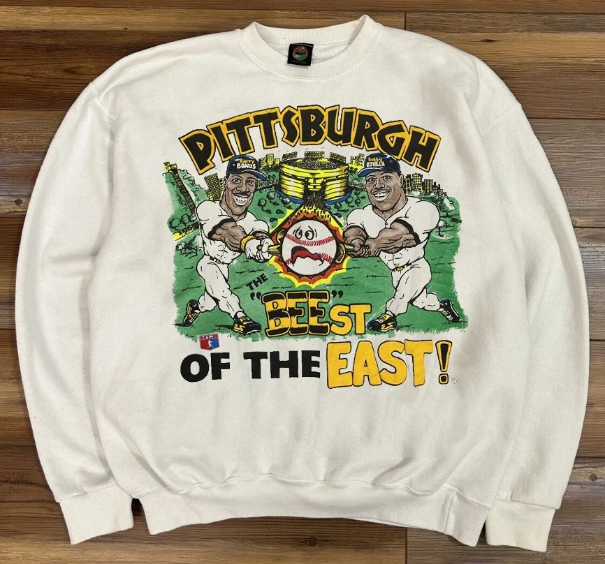 Sudadera De Colección Pittsburgh Pirates Bonds Bonilla Dibujos Animados Cuello Redondo VK06894 Foto 1 de 1