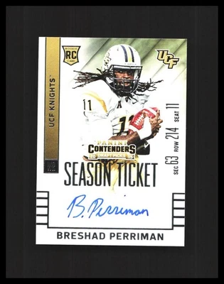 2015 Breshad Perriman Rookie Auto Panini Contenders Draft Picks #117 Ravens - Image 1 of 3