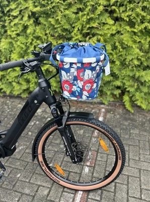 Klickfix Reisenthel Fahrrad Lenker-Korb Bikebasket florist indigo blau 0303FI - Bild 1 von 4