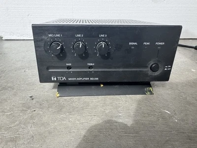 TOA BG-235 Mixer Amplifier 35 Watts 3 Input 1 MicLine Switchable 2 Zone Capable - Image 1 of 4