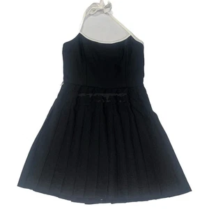 Vintage Rampage Gr. 3 schwarz weiß Neckholder Kleid mit Faltenrock - Bild 1 von 10