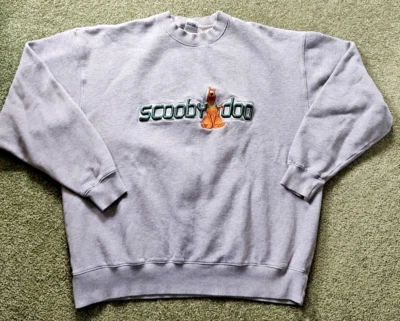 Sudadera De Colección 1999 Scooby-Doo Cartoon Network Gris y2k Unisex Adulto XL Foto 1 de 4