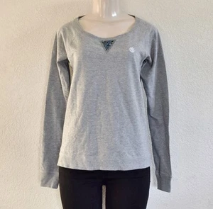 Element Women's Sweater with Animal Print Pattern - Gray/Blue sz M - Picture 1 of 7