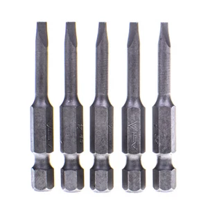 ASTA 4 mm Schlitz 1/4" Sechskant Einsatz Bit S2 Stahl 50 mm lang 5er Pack A-12222 - Bild 1 von 2