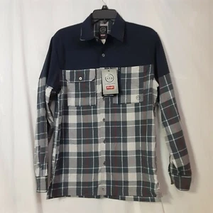 WRANGLER ATG All Terrain Gear Overlay Flannel Shirt Long Sleeve Plaid Size S - Picture 1 of 5