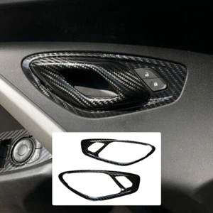 2016-24 Chevy Camaro Real Carbon Fiber Interior Door Handle Surround Trim Cover - Picture 1 of 6