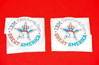 (1) vintage 1984 GREAT AMERICA Bugs Bunny IBM Family Days Pin Back Warner Bros