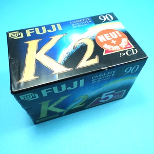 🔴 5x FUJI K2 90 * Pack of 5 * Cassettes Kassetten кассеты *SEALED* 1996 - Picture 1 of 5