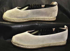 J. Jill Ballerina women's nude tan suede leather tie up flat espadrilles size 11 - Picture 1 of 8