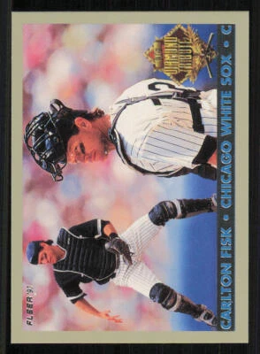 1993 Fleer Final Edition Diamond Tribute #4 Carlton Fisk - Image 1 of 2