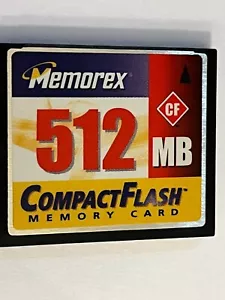 Memorex - 512MB CompactFlash Memory Card - Picture 1 of 2