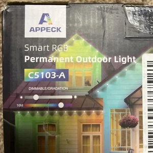 APPECK Permanent Outdoor Lights Smart RGB C5103-A Works With Alexa & Google - Picture 1 of 8