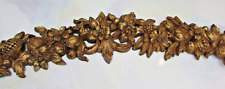 38" Syroco Gold Fleur De Lis Garland Swag Wall Hanging 4762 Bed Crown