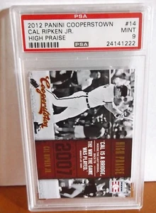 2012 Panini Cooperstown #14 - CAL RIPKEN JR. - HIGH PRAISE - PSA 9 Mint - Picture 1 of 1