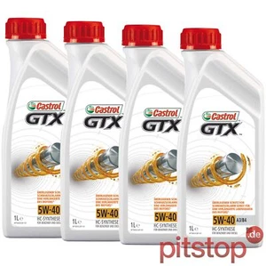 4L LITER CASTROL GTX 5W-40 A3/B4 MOTORÖL BMW LONGLIFE-01 VW 50200 50500 MB 229.3 - Bild 1 von 1
