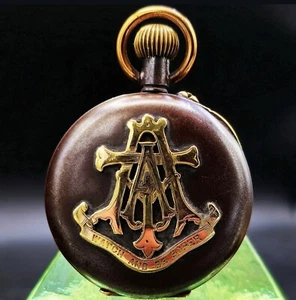Vintage SPIKINS FROM DENT "Watch & Be Sober" 1902 Sterling Swiss Pocket Watch !! - Picture 1 of 7