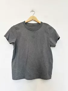 Designer T Alexander Wang Size S Grey Cotton Glitter Women's T-Shirt - Picture 1 of 4